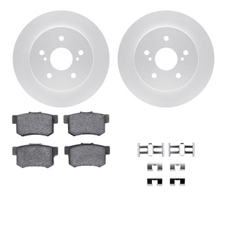 R1 Concepts® WDUH1-01013 - Carbon Series Rear Brake Kit with 5000 OE Pads