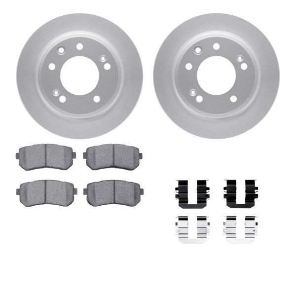  R1 Concepts® - Carbon Series Rear Brake Kit with 5000 OE Pads