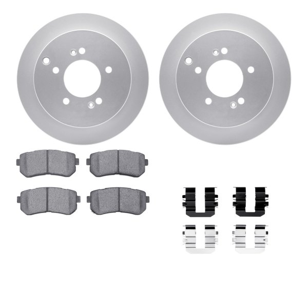  R1 Concepts® - Carbon Series Rear Brake Kit with 5000 OE Pads