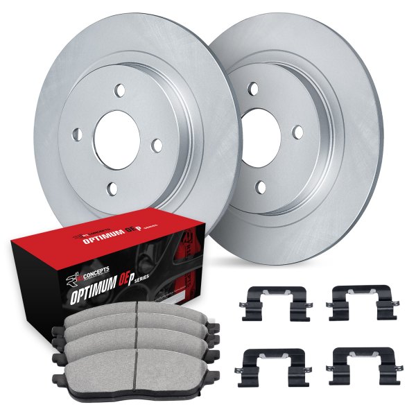  R1 Concepts® - Carbon Series Rear Brake Kit with 5000 OE Pads