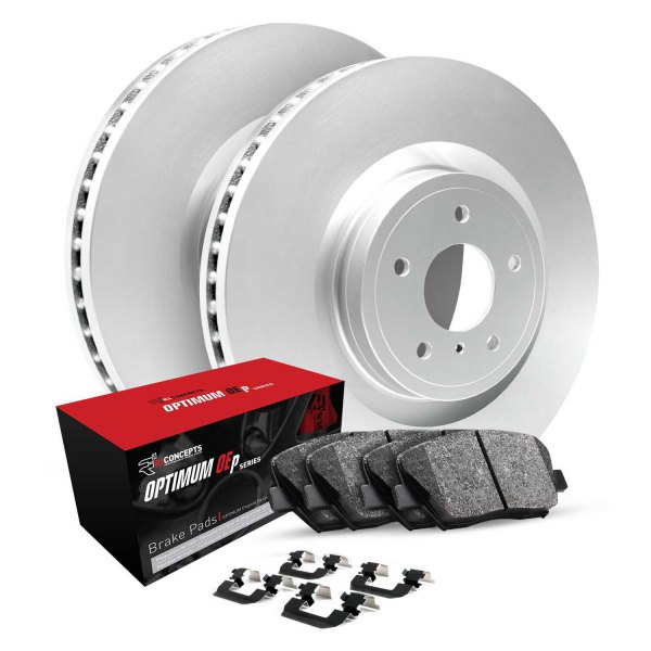  R1 Concepts® - Rear Brake Kit with Optimum OE Pads