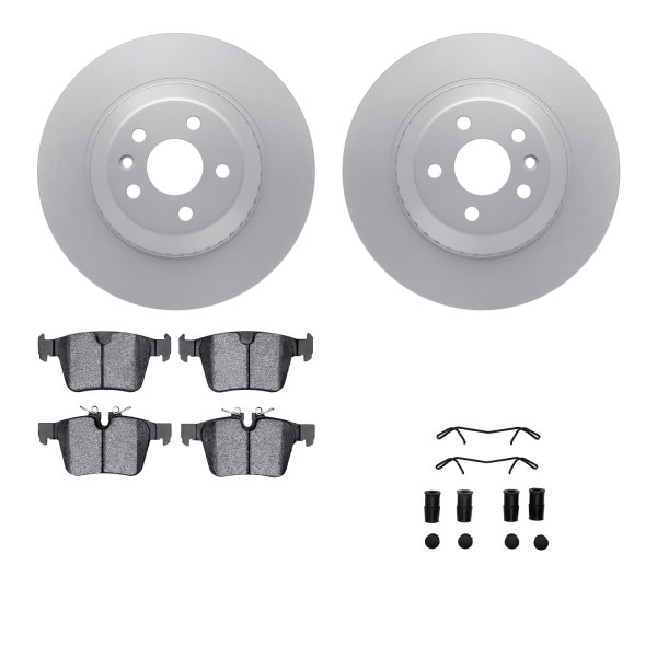  R1 Concepts® - Carbon Series Rear Brake Kit with 5000 OE Pads