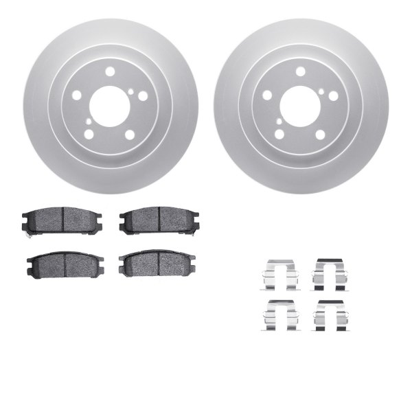  R1 Concepts® - Carbon Series Rear Brake Kit with 5000 OE Pads