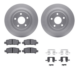R1 Concepts® - Carbon Series Rear Brake Kit with 5000 OE Pads