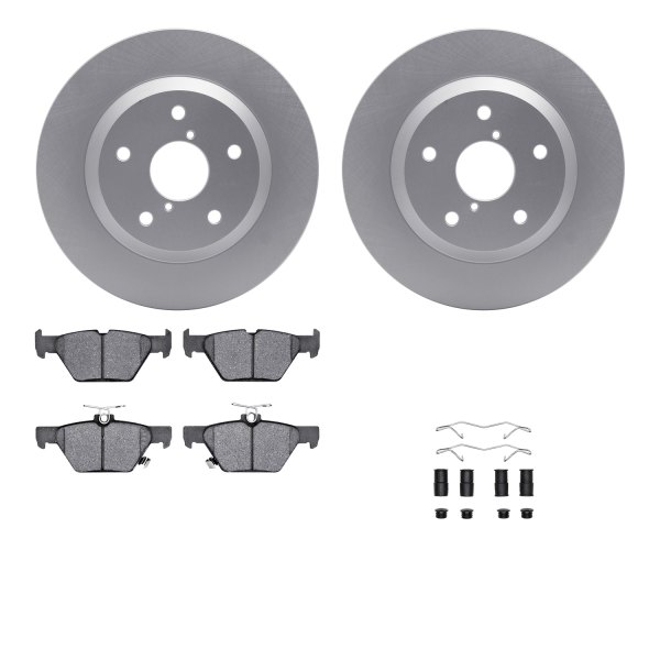  R1 Concepts® - Carbon Series Rear Brake Kit with 5000 OE Pads