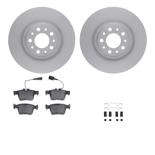  R1 Concepts® - Carbon Series Rear Brake Kit with 5000 OE Pads