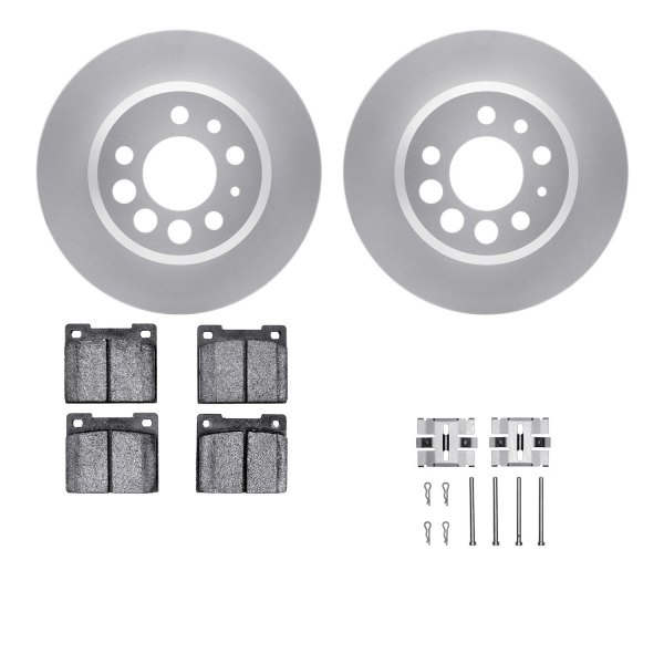  R1 Concepts® - Carbon Series Rear Brake Kit with 5000 OE Pads