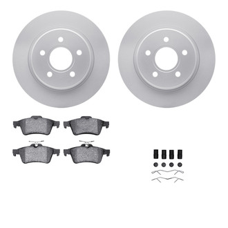 R1 Concepts® - Carbon Series Rear Brake Kit with 5000 OE Pads