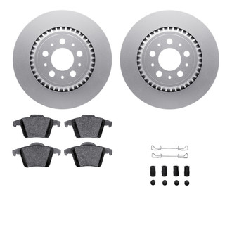 R1 Concepts® - Carbon Series Rear Brake Kit with 5000 OE Pads