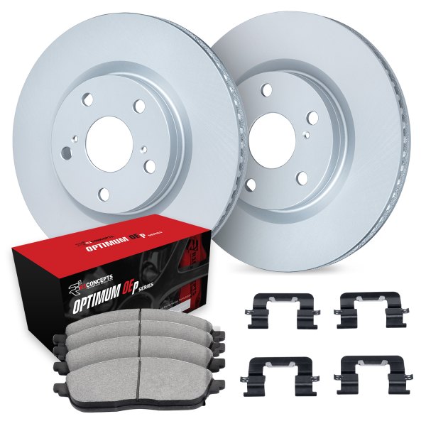  R1 Concepts® - Carbon Series Rear Brake Kit with 5000 OE Pads