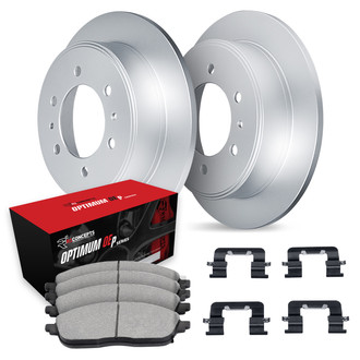 R1 Concepts® - Carbon Series Rear Brake Kit with 5000 OE Pads