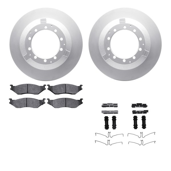  R1 Concepts® - Carbon Series Rear Brake Kit with 5000 OE Pads