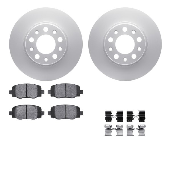  R1 Concepts® - Carbon Series Rear Brake Kit with 5000 OE Pads