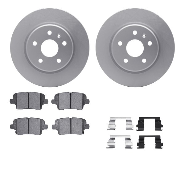  R1 Concepts® - Carbon Series Rear Brake Kit with 5000 OE Pads