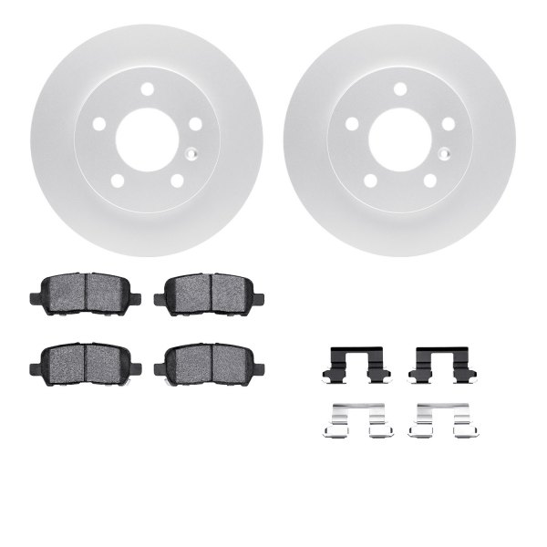  R1 Concepts® - Carbon Series Rear Brake Kit with 5000 OE Pads