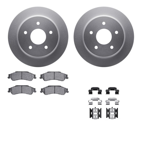  R1 Concepts® - Carbon Series Rear Brake Kit with 5000 OE Pads