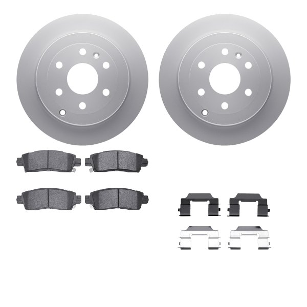  R1 Concepts® - Carbon Series Rear Brake Kit with 5000 OE Pads