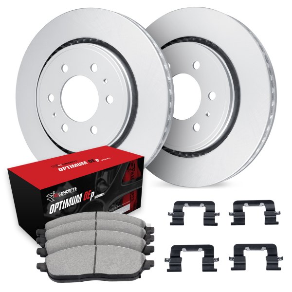  R1 Concepts® - Rear Brake Kit with Optimum OE Pads