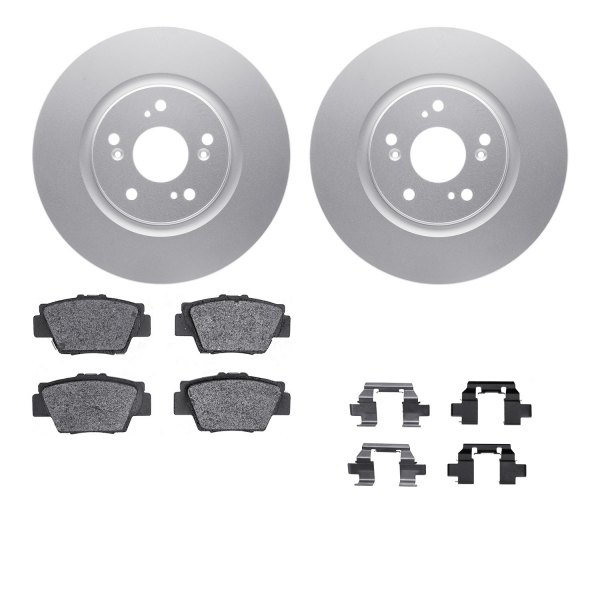  R1 Concepts® - Carbon Series Rear Brake Kit with 5000 OE Pads