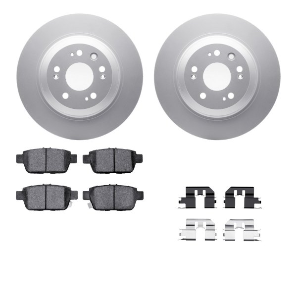  R1 Concepts® - Carbon Series Rear Brake Kit with 5000 OE Pads