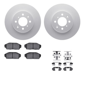 R1 Concepts® WDUH1-59103 - Carbon Series Front Brake Kit with 5000 OE Pads