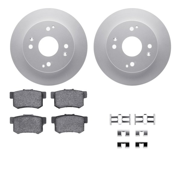  R1 Concepts® - Carbon Series Rear Brake Kit with 5000 OE Pads