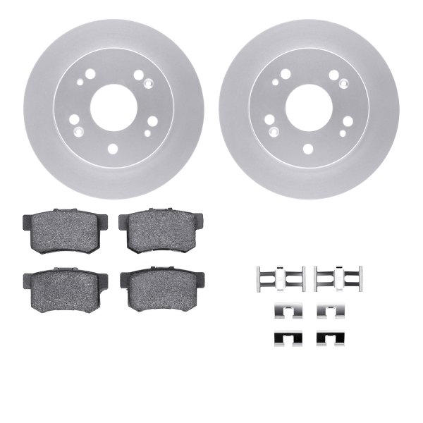  R1 Concepts® - Carbon Series Rear Brake Kit with 5000 OE Pads