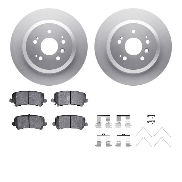  R1 Concepts® - Carbon Series Rear Brake Kit with 5000 OE Pads