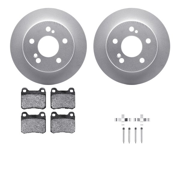  R1 Concepts® - Carbon Series Rear Brake Kit with 5000 OE Pads