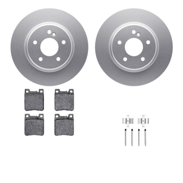  R1 Concepts® - Carbon Series Rear Brake Kit with 5000 OE Pads