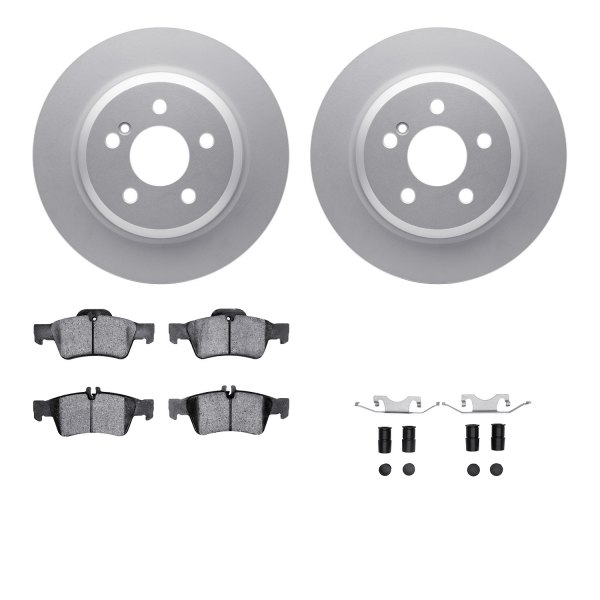  R1 Concepts® - Carbon Series Rear Brake Kit with 5000 OE Pads