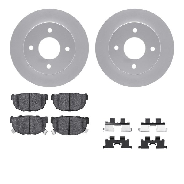  R1 Concepts® - Carbon Series Rear Brake Kit with 5000 OE Pads