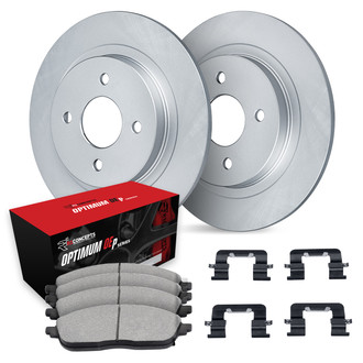 R1 Concepts® - Carbon Series Rear Brake Kit with 5000 OE Pads