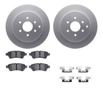 R1 Concepts® WDUH1-67135 - Carbon Series Rear Brake Kit with 5000 OE Pads