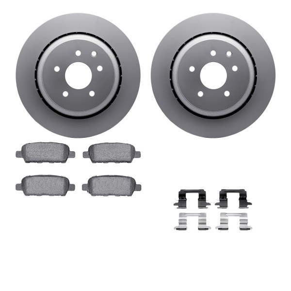  R1 Concepts® - Carbon Series Rear Brake Kit with 5000 OE Pads