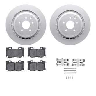 R1 Concepts® - Carbon Series Rear Brake Kit with 5000 OE Pads