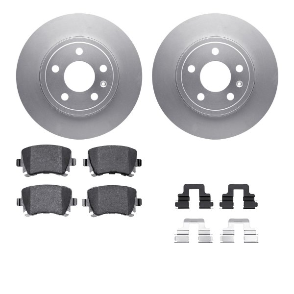  R1 Concepts® - Carbon Series Rear Brake Kit with 5000 OE Pads