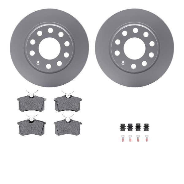  R1 Concepts® - Carbon Series Rear Brake Kit with 5000 OE Pads