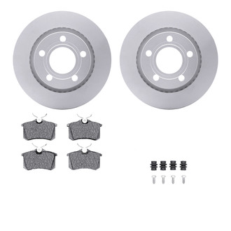 R1 Concepts® - Carbon Series Rear Brake Kit with 5000 OE Pads