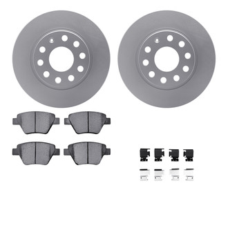 R1 Concepts® - Carbon Series Rear Brake Kit with 5000 OE Pads