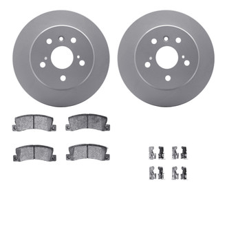 R1 Concepts® - Carbon Series Rear Brake Kit with 5000 OE Pads