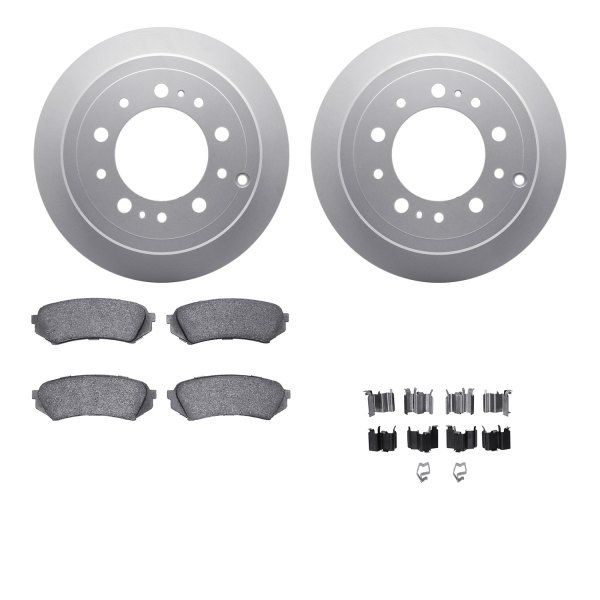  R1 Concepts® - Carbon Series Rear Brake Kit with 5000 OE Pads