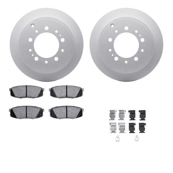  R1 Concepts® - Carbon Series Rear Brake Kit with 5000 OE Pads