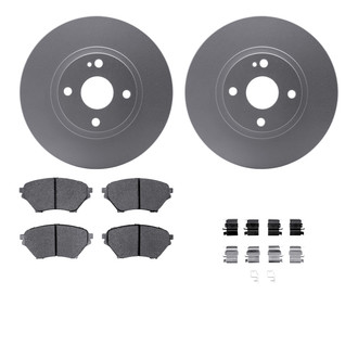 R1 Concepts® WDUH1-80059 - Carbon Series Front Brake Kit with 5000 OE Pads