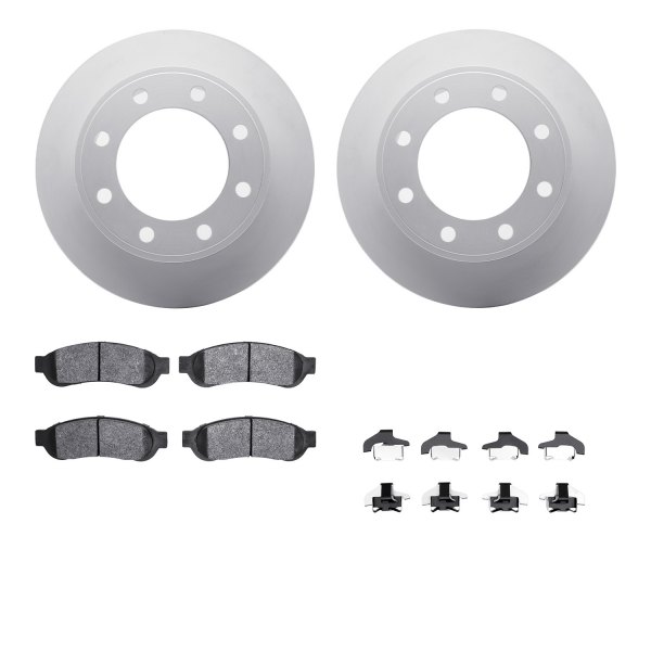  R1 Concepts® - Carbon Series Rear Brake Kit with 5000 OE Pads