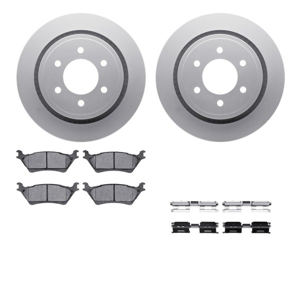  R1 Concepts® - Carbon Series Rear Brake Kit with 5000 OE Pads