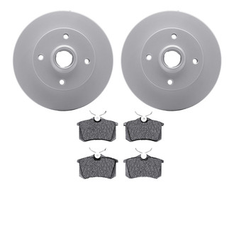 R1 Concepts® WDUN1-74075 - Carbon Series Rear Brake Kit with 5000 OE Pads