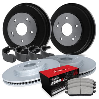 R1 Concepts® - Front and Rear Brake Kit with Optimum OE Pads