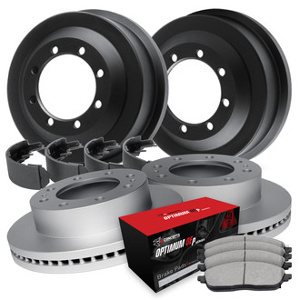 R1 Concepts® - Front and Rear Brake Kit with Optimum OE Pads