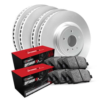 R1 Concepts® - Plain Front and Rear Brake Kit with Optimum OE Pads